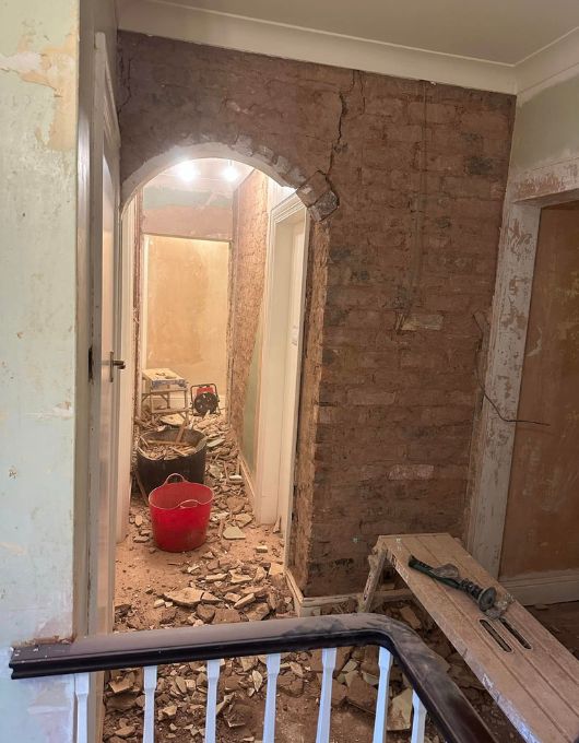 plasterers in barnsley middle work progress